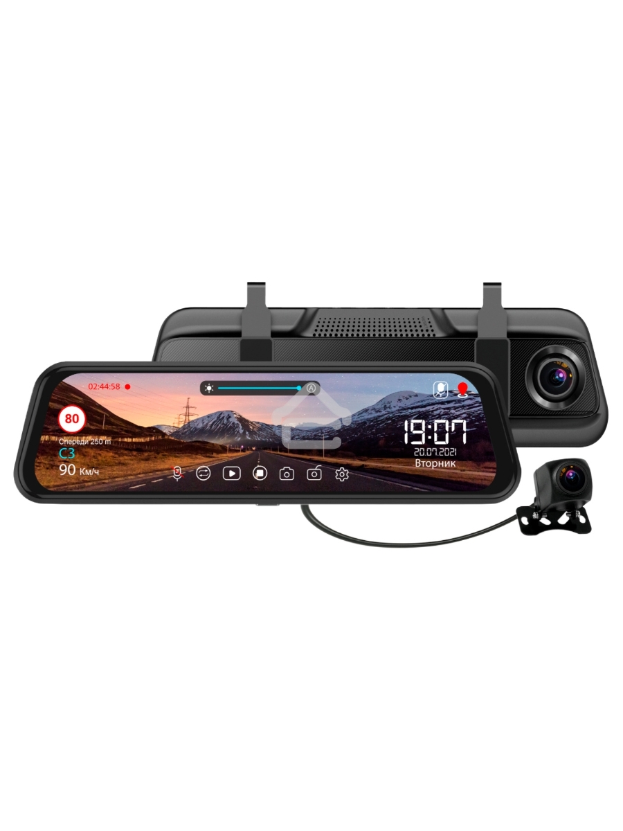 Видеорегистратор TrendVision MR-810 GT черный 1080x1920 1080p 140гр. GPS MSTAR 8336N