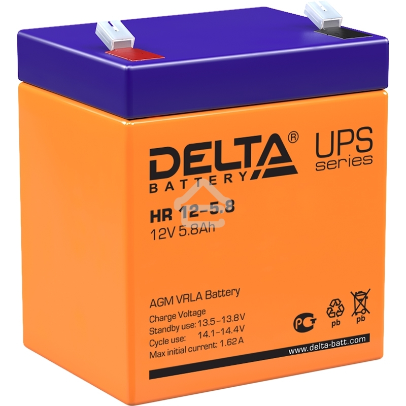 Батарея Delta HR 12-5.8 (12V, 5.8Ah)