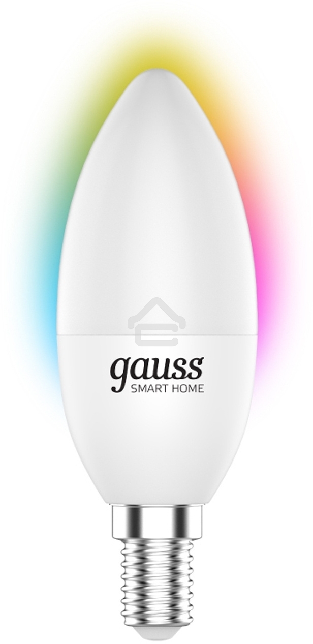 Лампа Светодиодная Gauss Smart Home RGbW E14 C37 5 Вт 2700-6500K 1/10/100