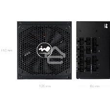 Блок питания Inwin / Powerman P125 IW-PS-P1250W, 1250Вт, 80 PLUS Gold, 135мм, модульный, черный