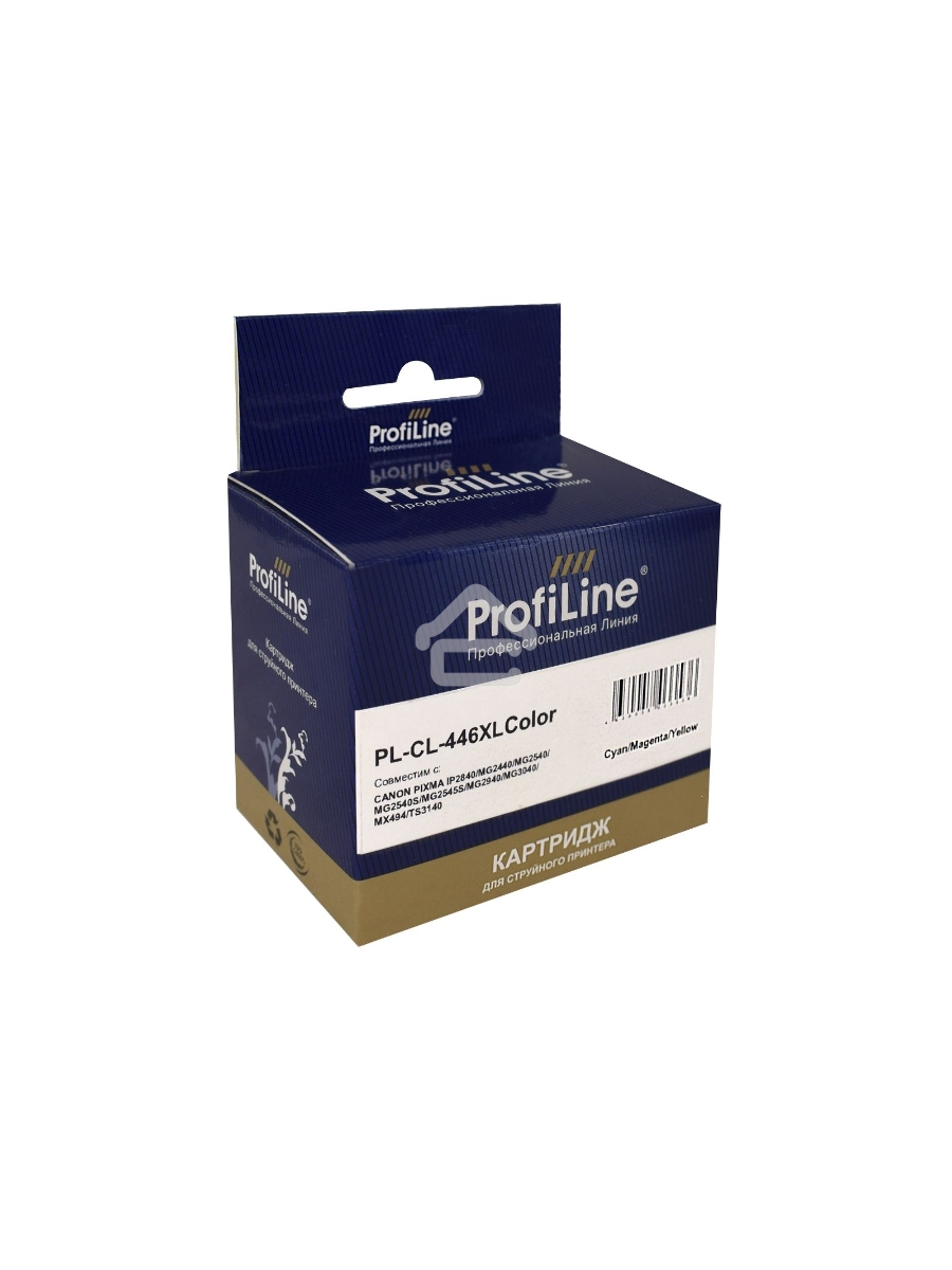 Струйный картридж PL-CL-446XL для принтеров CANON PIXMA IP2840/MG2440/MG2540/MG2540S/MG2545S/MG2940/MG3040/MX494/TS3140 с чернилами Cyan/Magenta/Yellow ProfiLine