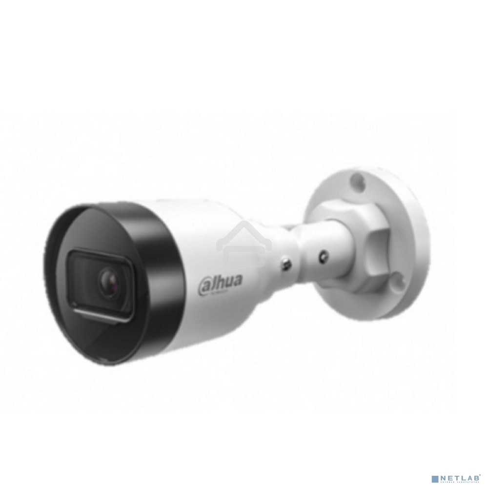 Уличная цилиндрическая IP-видеокамера DAHUA DH-IPC-HFW1230S1P-0280B-S6 2Мп, 1/2.8” CMOS, объектив 2.8мм, детектор человка, ИК-подсветка до 30м, IP67, корпус: металл, пластик