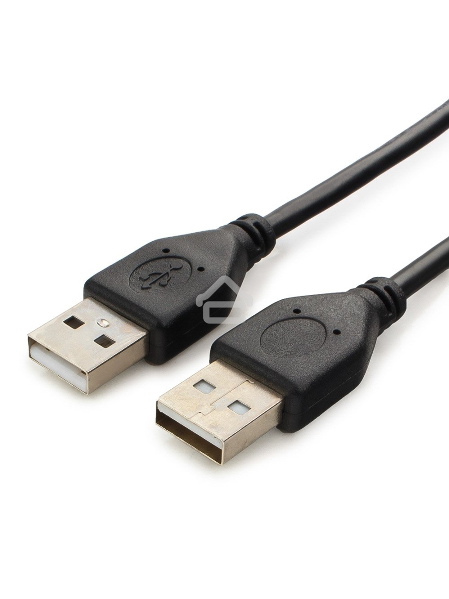 Кабель USB 2.0 Pro Cablexpert CCP-USB2-AMAM-6, AM/AM, 1.8м, экран, черный, пакет
