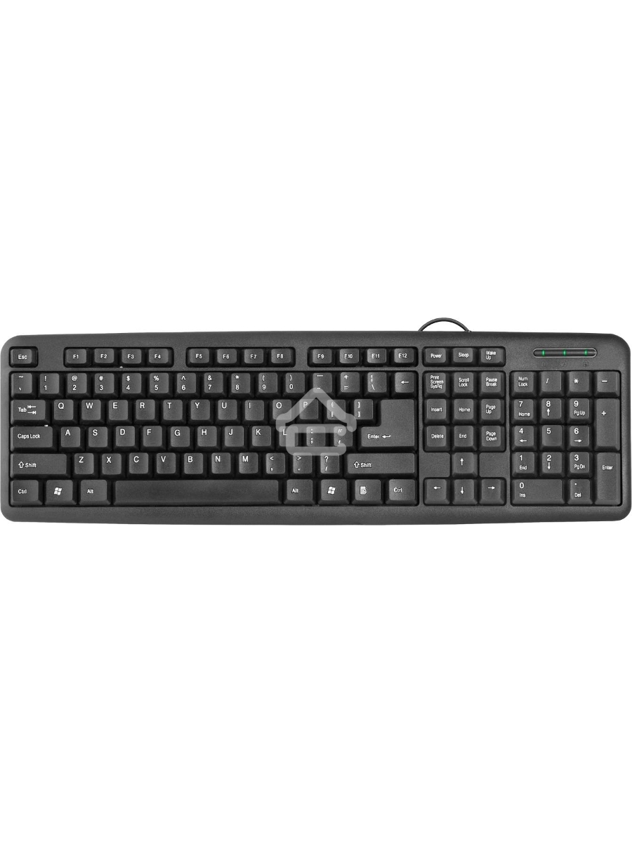 Клавиатура Defender HB-420 проводная, USB, черный
