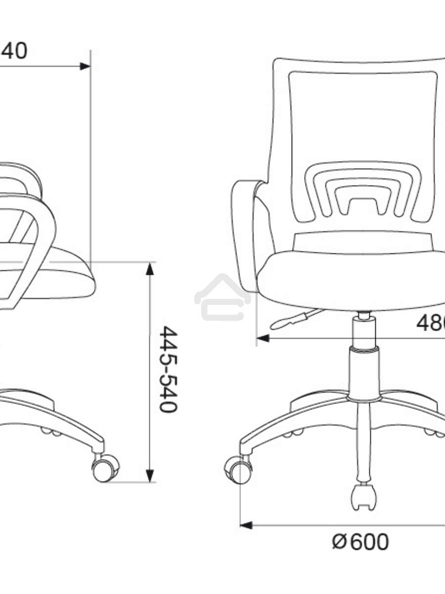 Кресло компьютерное Бюрократ CH-W695NLT TW-03A TW-18 салатовый, крестовина пластик, пластик белый