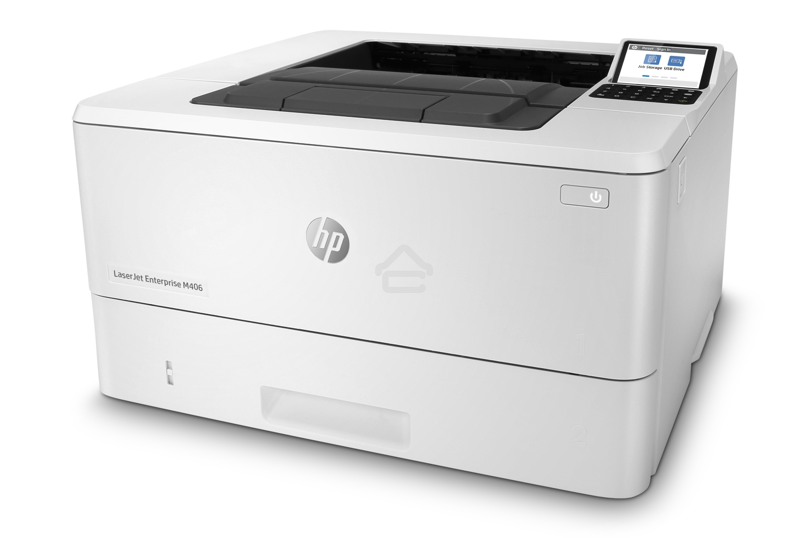 Принтер лазерный HP LaserJet Enterprise M406dn (3PZ15A), A4, ч/б, печ. до 40 стр/мин., 1200 x 1200 dpi, USB, RJ-45, Air Print, Mopria