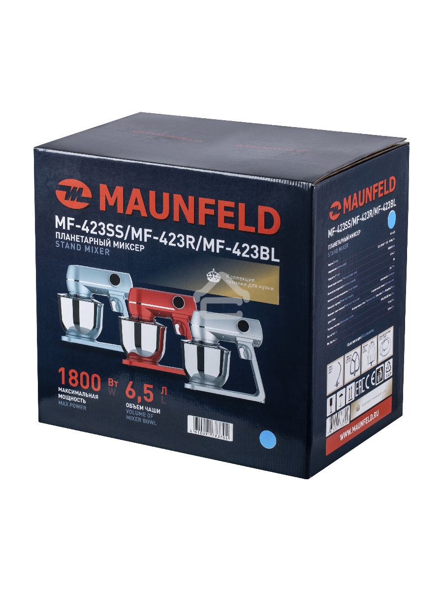 Миксер планетарный Maunfeld MF-423BL
