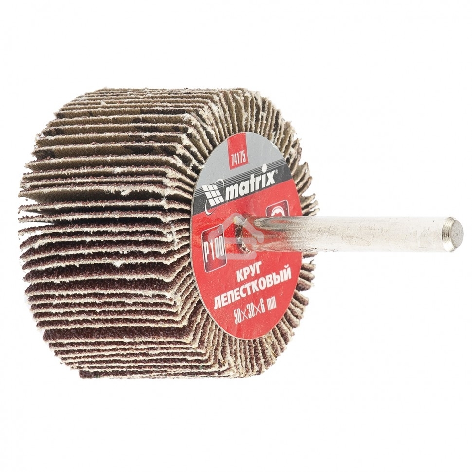 Круг лепестковый Matrix для дрели, 50 х 30 х 6 мм, P 60