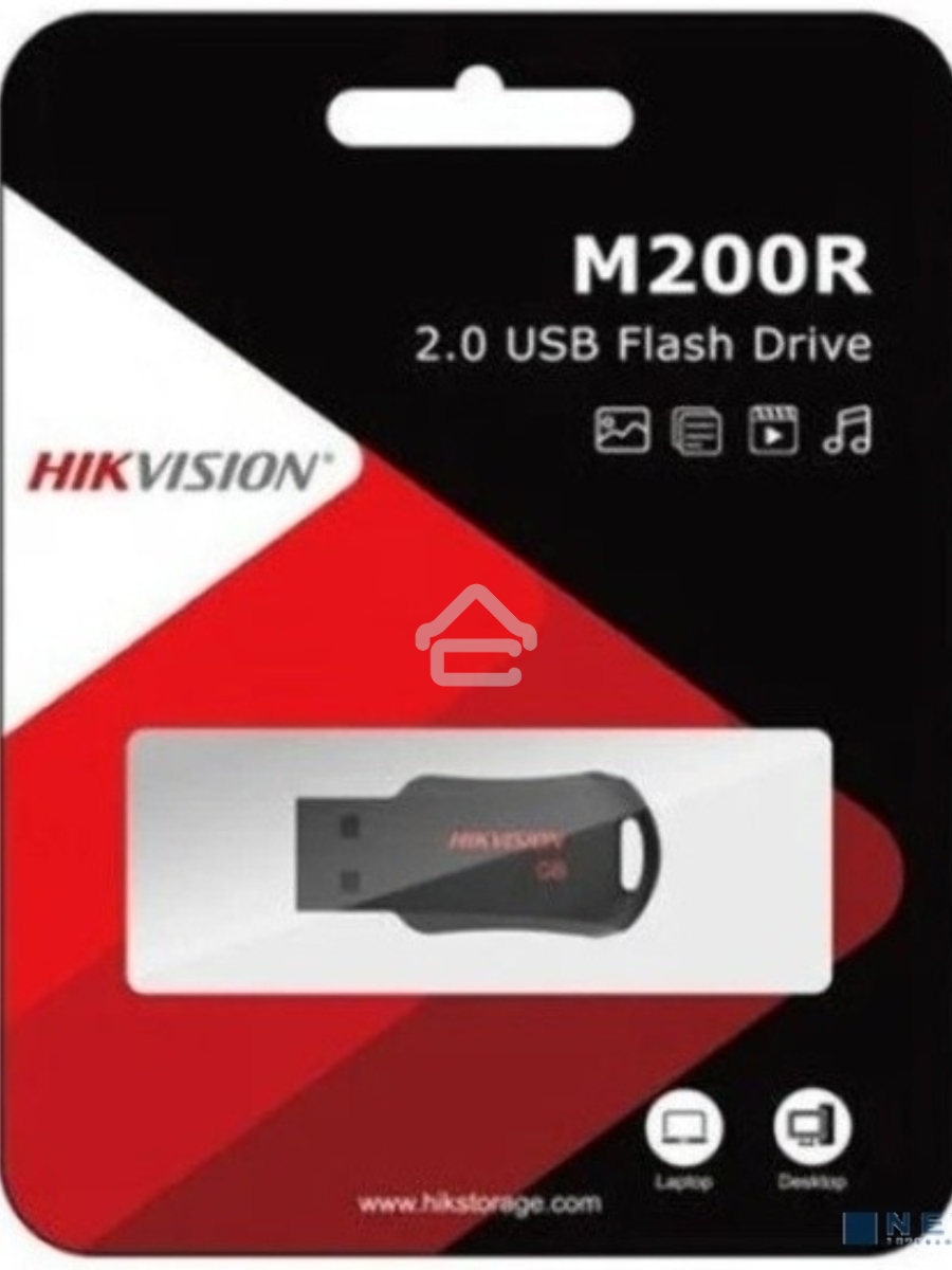 Флеш Диск Hikvision 16Gb HS-USB-M200R/16G USB2.0 черный