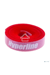 Лента (липучка) Hyperline WASNR-5x25-RD в рулоне, ширина 25 мм, длина 5 м, красная