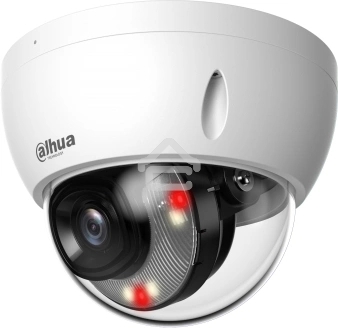 Уличная купольная IP-видеокамера DAHUA DH-IPC-HDBW2449EP-S-IL-0360B Smart Dual Light с ИИ 4Мп, 1/2.9” CMOS, объектив 3.6мм, видеоаналитика, ИК до 30м, LED до 30м, IP67, корпус: металл