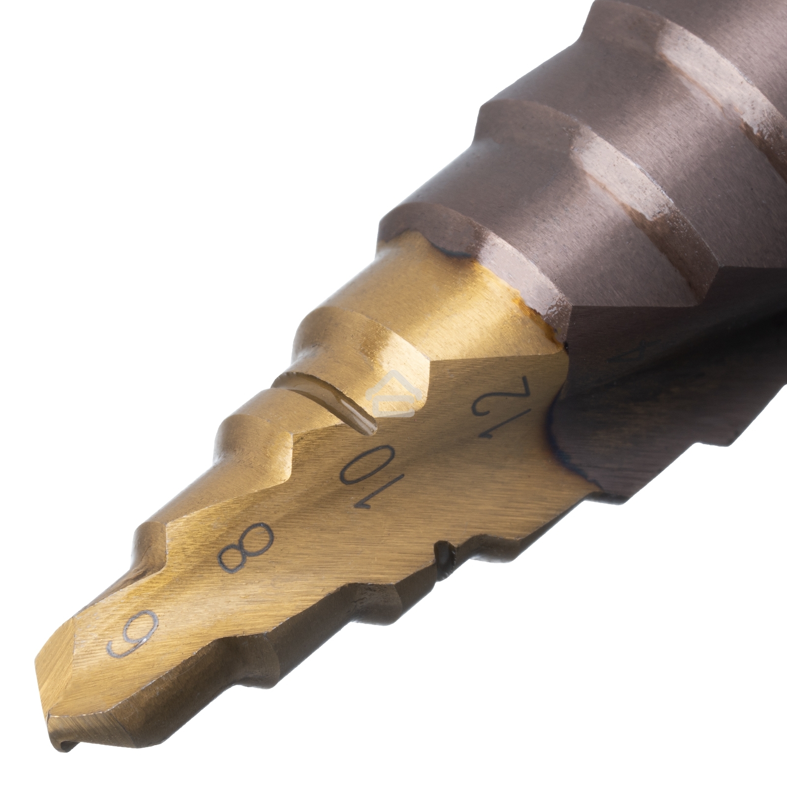 Сверло ступенчатое Denzel 6-8-10-12-14-16-18-20-22-24-26-28-30 мм, Р6М5К5, 6-гр. хвостовик 723614