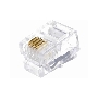Вилка телефонная MP-4p4c, контакты 3m