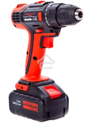 Дрель-шуруповерт RedVerg SD24L/2-2 Basic, Аккумуляторная, 24В, 2 АКБ