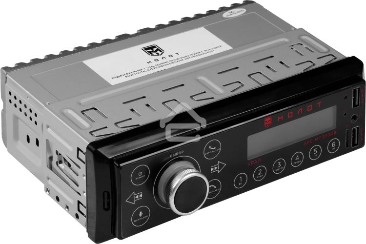 Автомагнитола Ural Молот АРС-МТ 333К 1DIN 4x25Вт