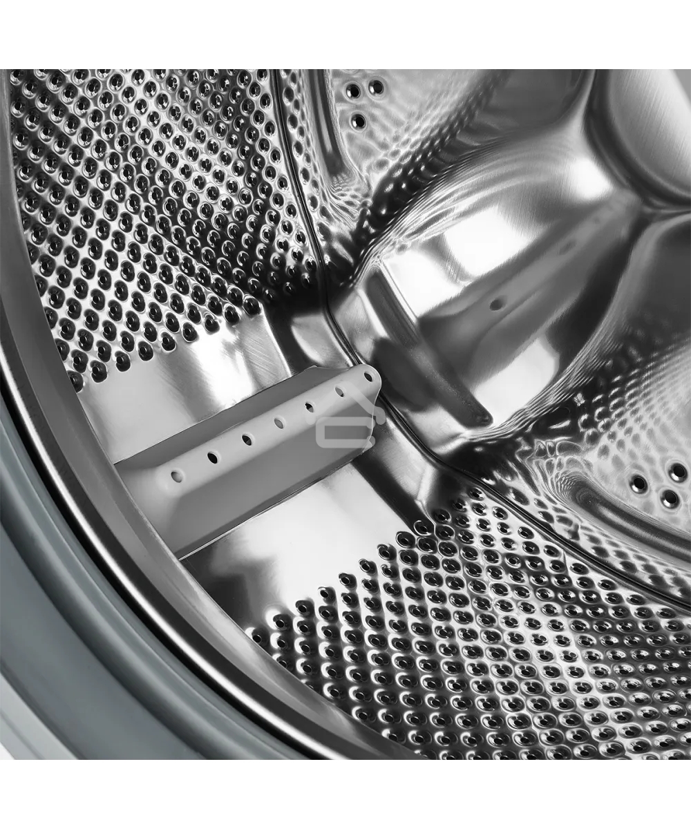 Отдельностоящая стиральная машина Kuppersberg WM 410 W, глубина 45 см, загрузка белья 6 кг, кнопочное управление, Отжим 1200 об.мин, 15 программ, Отложенный старт, Блокировка от детей, Уровень шума при стирке 50 дБ, Уровень шума при отжиме 75 дБ, Барабан 