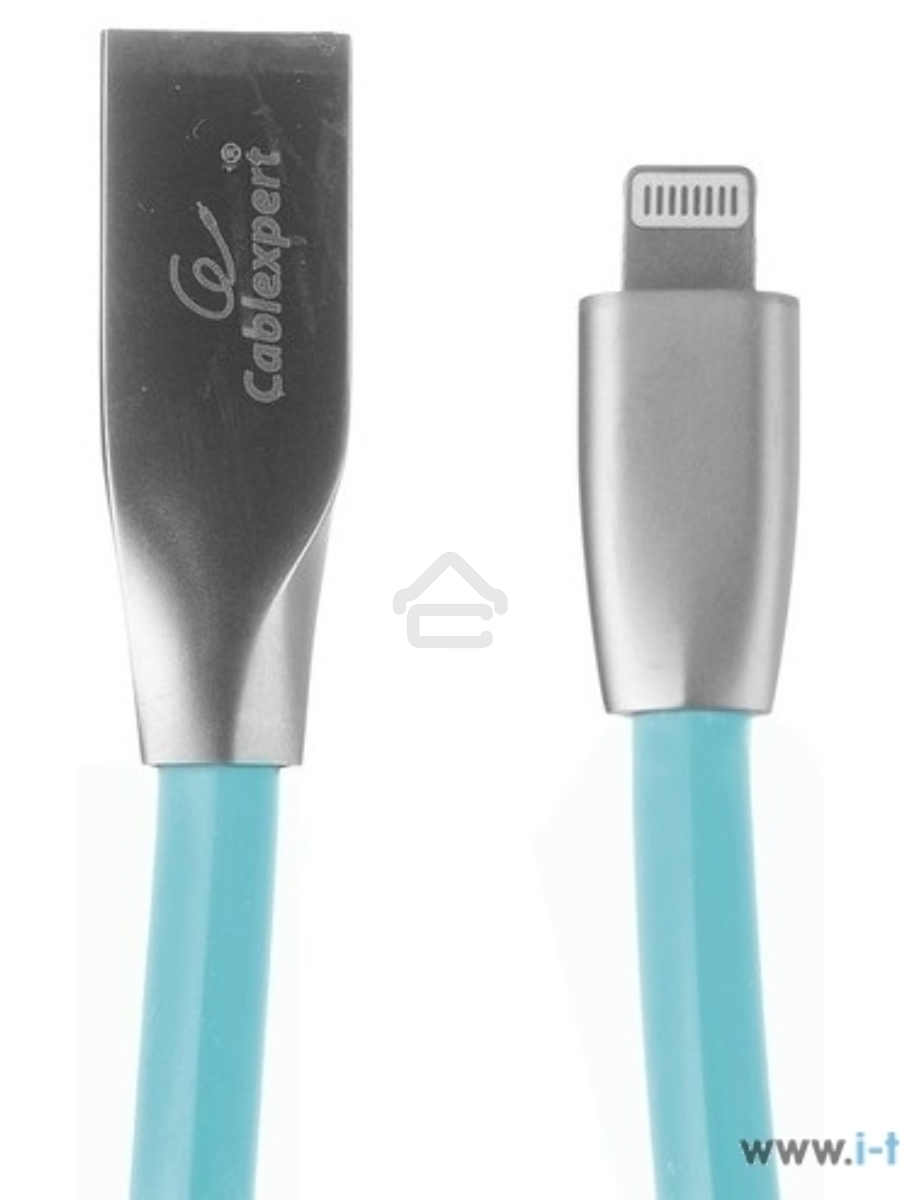Кабель Cablexpert для Apple CC-G-APUSB01Bl-1M, AM/Lightning, серия Gold, длина 1м, синий, блистер