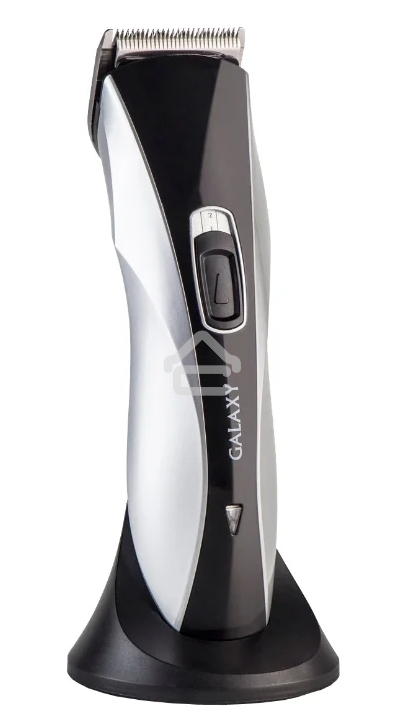 Набор для стрижки Galaxy Line GL 4155, черный с серебристым, лезвия из японской нержавеющей стали, индикатор работы и заряда, время непрерывной работы 45 мин, 4 насадки–расчески (3, 6, 9, 12 мм), эргономичный дизайн