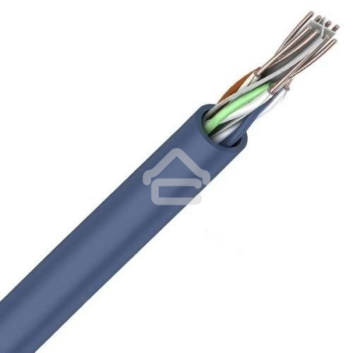 Кабель витая пара Rexant U/UTP кат.6 4х2х23AWG solid CU PVC син. (м)