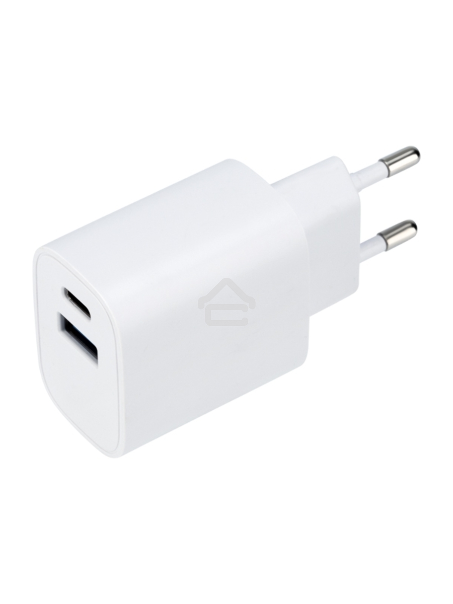 Сетевое зарядное устройство REXANT USB + Type-C, 5V, 2.4 A, белое