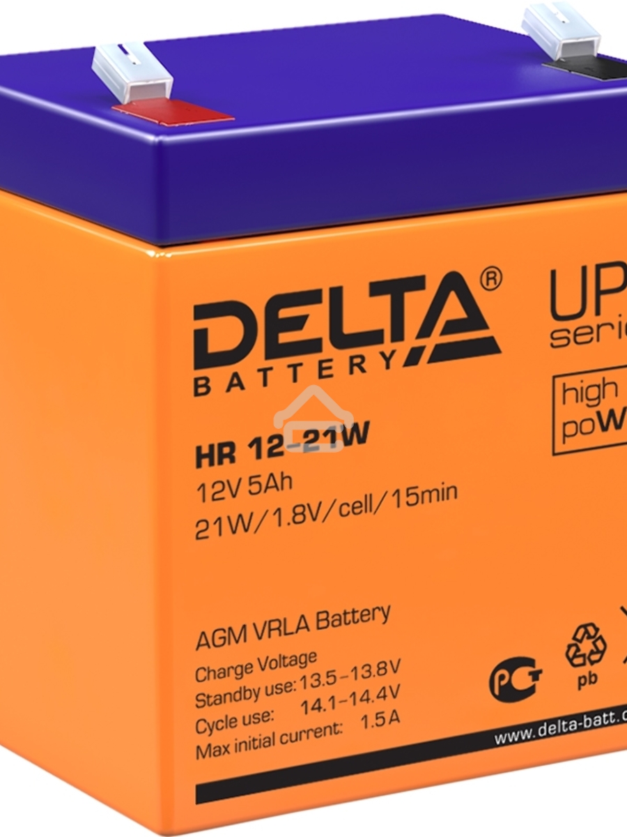 Батарея Delta HR 12-21W (12V, 5Ah)