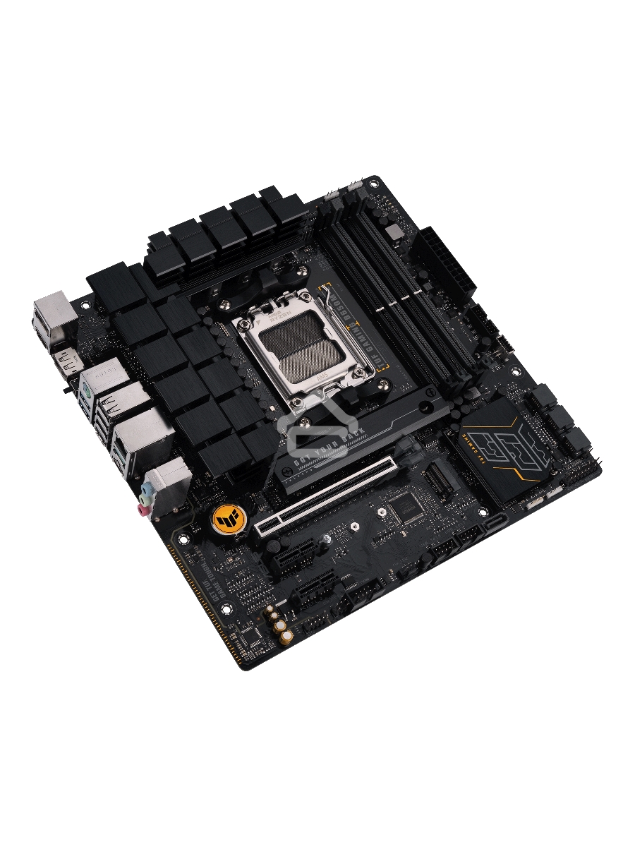 Материнская плата ASUS TUF GAMING B650M-E, AM5, AMD B650, 4xDDR5, 4xSATA, 2xM.2, 1xPCIe 4.0 x16, 2xPCIe x1, 2xDP, 1xHDMI, 1x 2.5Gb LAN, 1xUSB-A 3.2 Gen 2, 2xUSB-A 3.2 Gen 1, 4xUSB 2.0, 1xUSB-C 3.2 Gen 2, 3x3.5 мм, 7.1, mATX