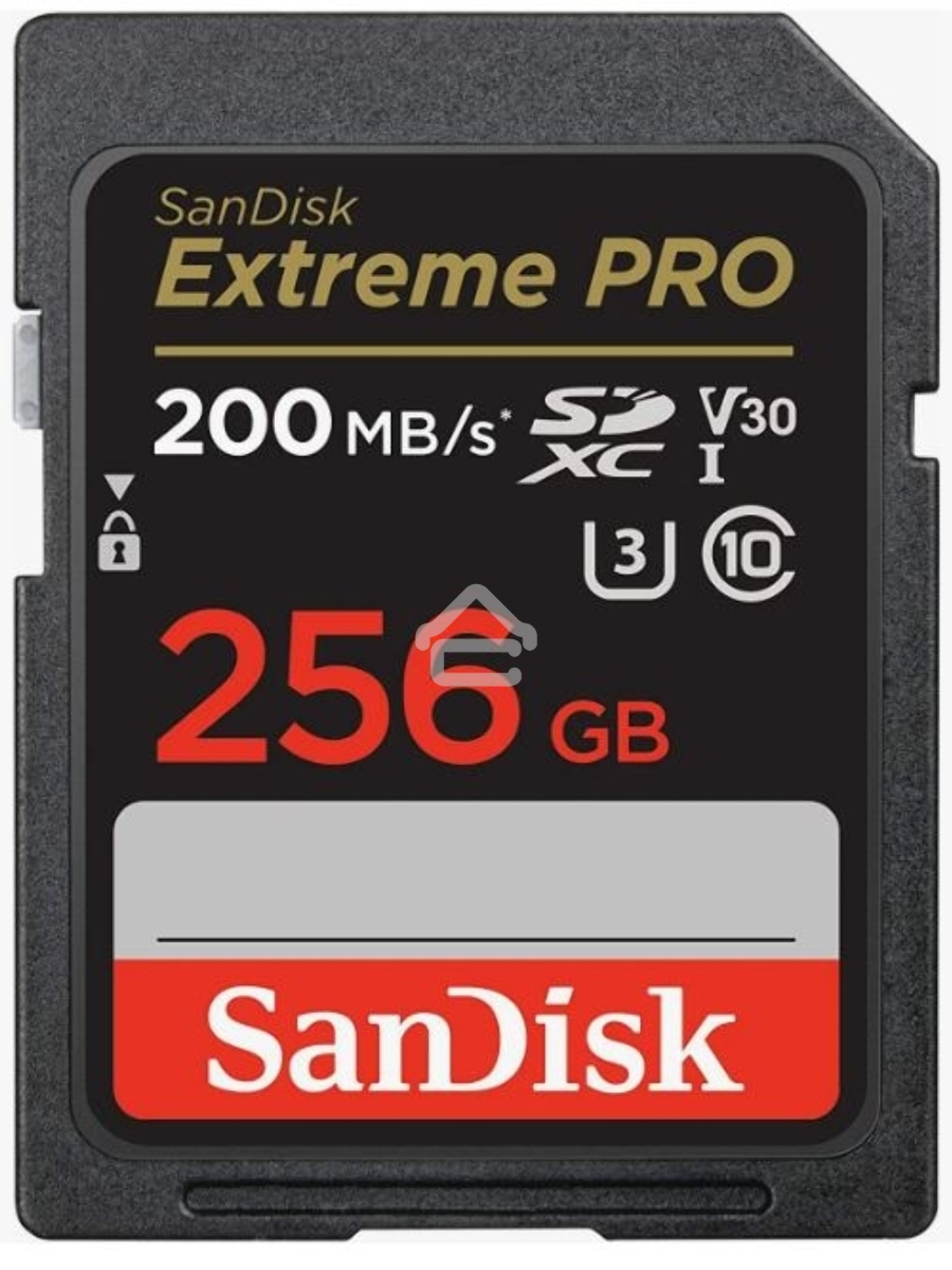 Флеш карта SD 256GB SanDisk SDXC Class 10 V30 UHS-I U3 Extreme Pro 200MB/s
