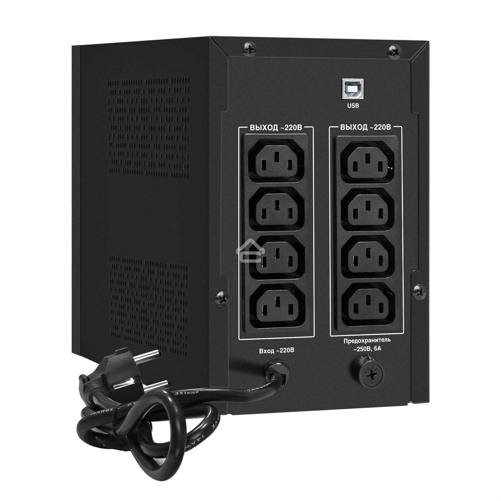 Источник бесперебойного питания ExeGate EP285500RUS SpecialPro Smart LLB-1500.LCD.AVR.C13.RJ.USB 1500VA/950W, LCD, AVR, 6*IEC-C13, RJ45/11, USB, черный