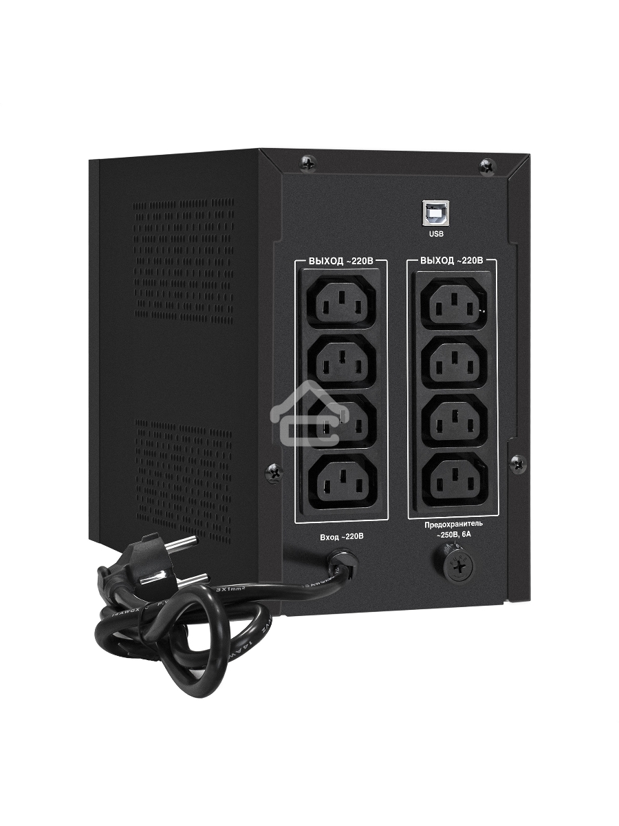 Источник бесперебойного питания ExeGate EP285500RUS SpecialPro Smart LLB-1500.LCD.AVR.C13.RJ.USB<1500VA/950W, LCD, AVR, 6*IEC-C13, RJ45/11, USB, Black>