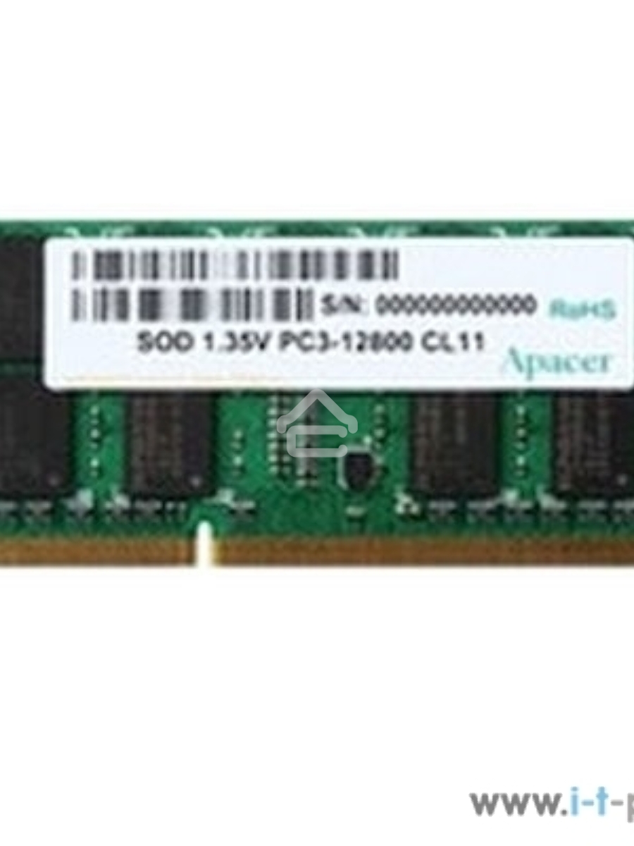 Оперативная память Apacer, DDR3L, 4GB (1x4GB), 1600MHz, CL11, SO-DIMM