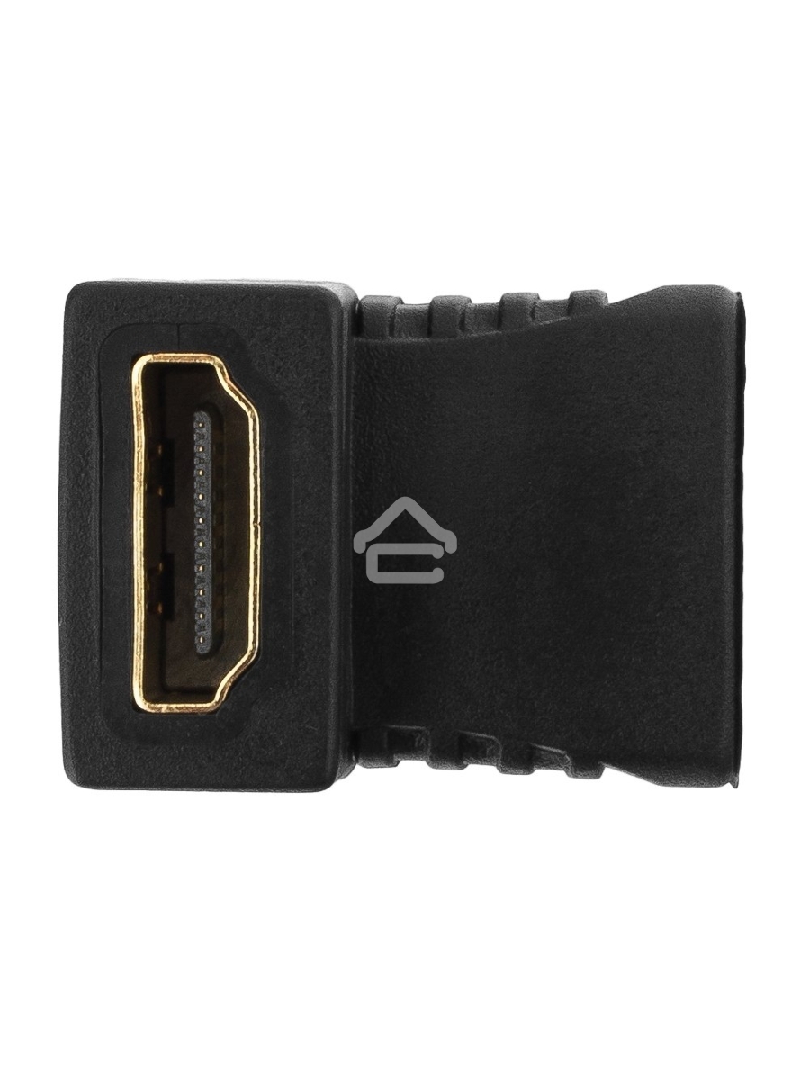 Переходник Gembird Переходник HDMI-HDMI 19F/19F, угловой, золотые разъемы, пакет A-HDMI-FFL