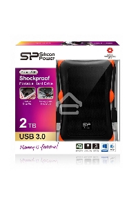 Внешний жесткий диск Silicon Power USB 3.0 2Tb A30 SP020TBPHDA30S3K Armor 2.5
