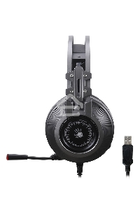 Наушники с микрофоном A4Tech Bloody J527 серый 2м мониторные USB оголовье (J527)