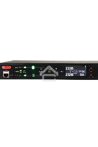 Автоматический ввод резерва ELEMY RACK ATS, 1U, 220В, 16А, OLED, Ethernet, in (2) C20, out (1) C19 (9) C13