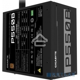 Блок питания Gigabyte GP-P550B, 550Вт, 80 PLUS Bronze, 120мм, черный