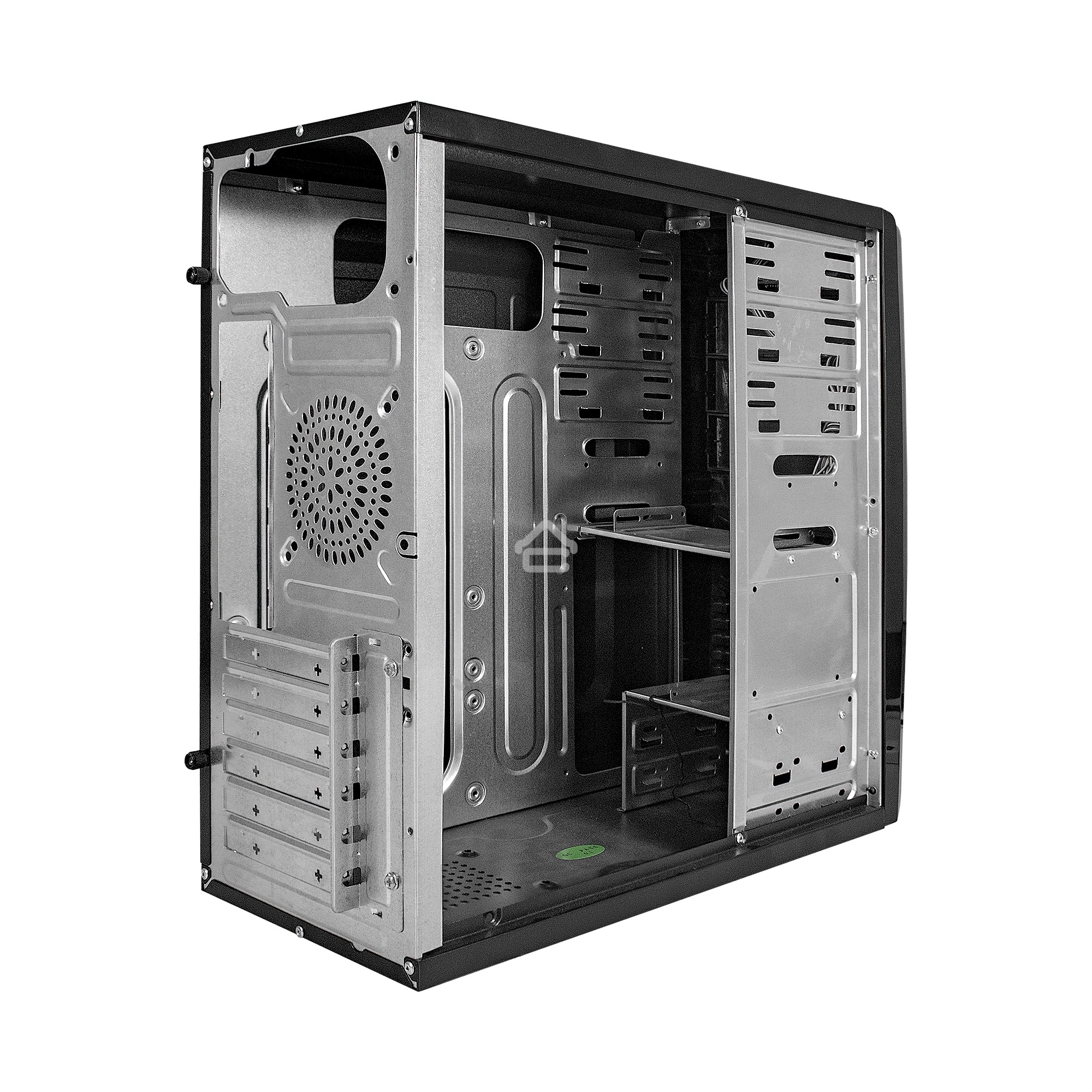 Компьютерный корпус Miditower Exegate CP-604 Black, ATX, <без БП>, 2*USB, Audio