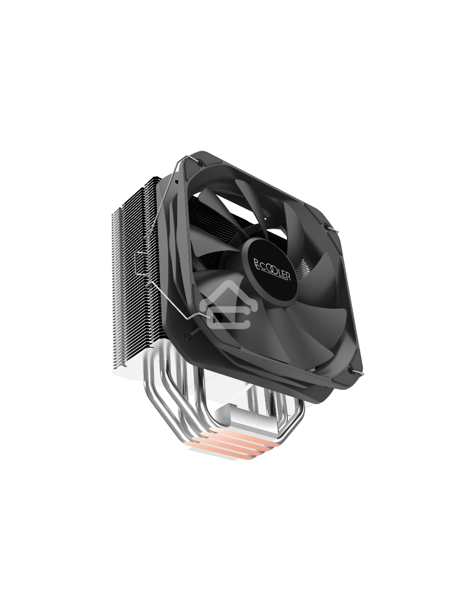 Кулер PCCooler Paladin 400 S115X/1200/1700/AM4 (20 шт/кор, TDP 200W, 130mm PWM FAN, 4 тепловые трубки 6мм, 800-1600RPM, 18-28,6dBa)
