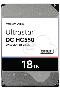 Жесткий диск Western Digital Original SATA-III 18Tb 0F38459 WUH721818ALE6L4 Ultrastar DC HC550 (7200rpm) 512Mb 3.5