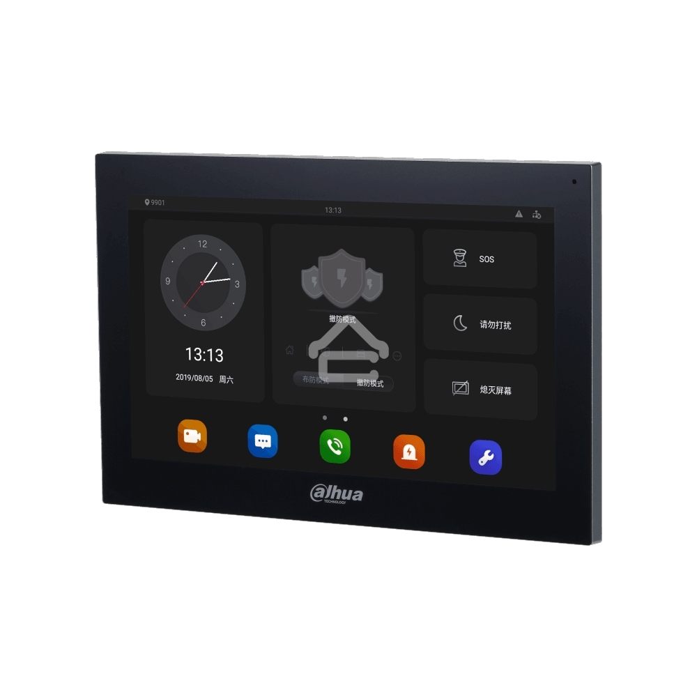 Видеодомофон Dahua DHI-VTH5341G-W черный