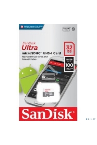 Флеш карта microSD 32GB SanDisk microSDHC Class 10 Ultra UHS-I 100MB/s