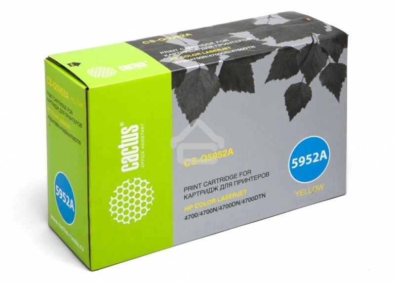 Картридж лазерный Cactus CS-Q5952A желтый (10 000 стр.) для HP Color LaserJet 4700