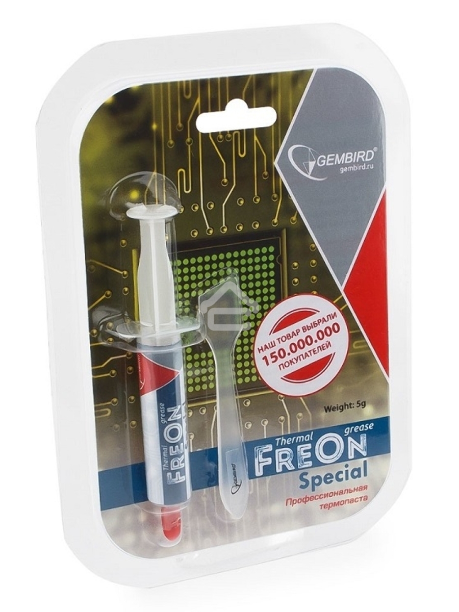 Термо паста Gembird FreOn Special GF-11-5 для радиаторов, 5гр, шприц