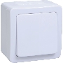 Выключатель Iek EVMP10-K01-10-54-EC ВС20-1-0-ГПБ выкл 1кл о/у  IP54 (цвет клавиш: белый) ГЕРМЕС PLUS
