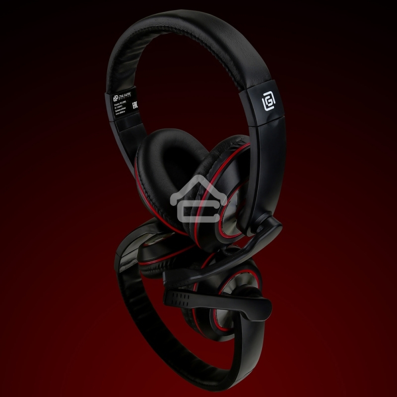 Гарнитура Oklick HS-L390G DRAGON black/red 1.8m (JD-728S)
