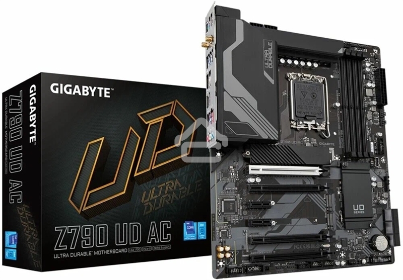 Материнская плата Gigabyte Z790 UD AX (V1.1/V1.2), LGA 1700, Intel Z790, 4xDDR5, 6xSATA, 3xM.2, 1xPCIe 5.0 x16, 1xPCIe 4.0 x4, 1xPCIe 3.0 x1, 1xHDMI, 1xDP, 1x 2.5Gb LAN, 4xUSB-A 2.0, 4xUSB-A 3.2 Gen 1, 1xUSB-A 3.2 Gen 2, 1xUSB-C 3.2 Gen 2x2, 7.1, ATX
