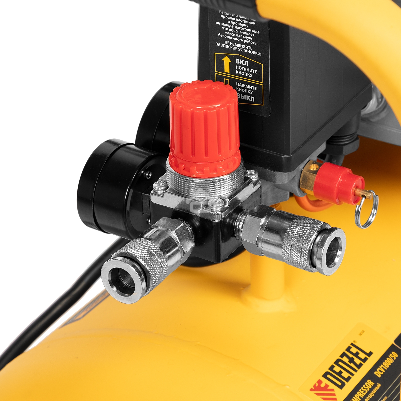 Компрессор воздушный Denzel прям. привод DCV1800/50, 1,8 кВт, 50 л, 320 л/мин