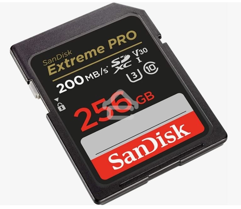 Флеш карта SD 256Gb SanDisk SDXC Class 10 V30 UHS-I U3 Extreme Pro 200MB/s