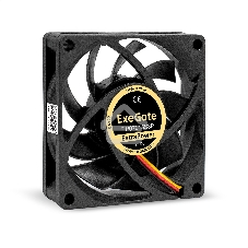 Вентилятор для корпуса ExeGate ExtraPower EP07015S3P черный, 70 мм, 3000 об/мин, 27 дБ, 3 pin