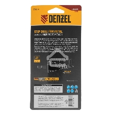 Сверло ступенчатое Denzel 6-8-10-12-14-16-18-20-22-24-26-28-30мм, Р6М5К5, 6-гр. хвостовик 723614