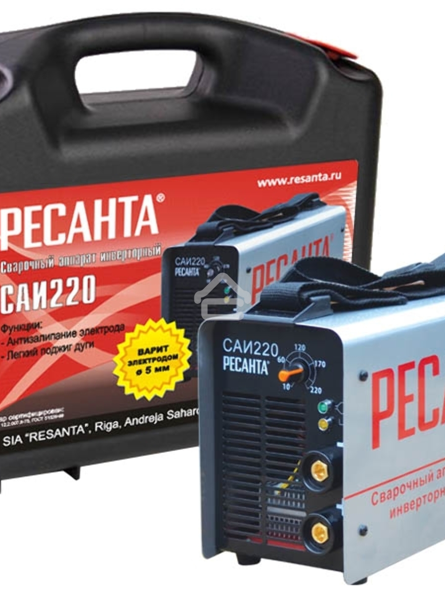 Сварочный аппарат инверторный Ресанта САИ 220 65/22 в кейсе